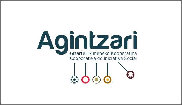 Logo letras Agintzari, Gizarte Ekimeneko Kooperatiba Cooperativa de Iniciativa Social