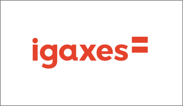 Logo letras Igaxes en color naranja